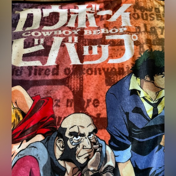 Cowboy Bebop Group CB Sessions Lightweight Ultra Soft Vibrant Throw 42”X60” EUC